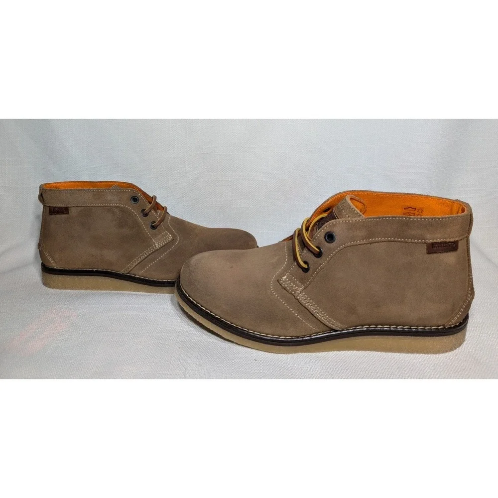 Wolverine 1883 Julian Plain Chukka Boot Mens 7M Taupe Suede Lace Up Shoes rugged